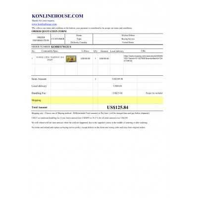 BUYING SERVICE